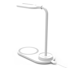 Лампа з бездротовою зарядкою Bright, ТМ TEG, Белый